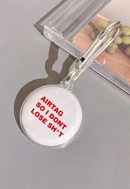 Quote Airtag Clear TPU Clip Case Key Holder