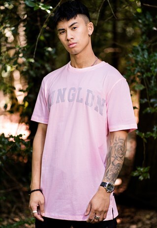 BLACKWALL VARSITY T-SHIRT - BLUSH PINK