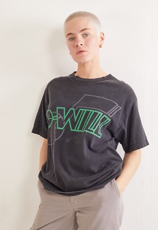 VINTAGE AMERICAN SPORTS GRAPHIC T-SHIRT BLACK