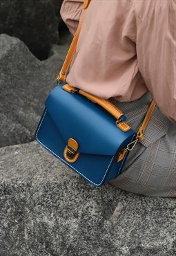 Classic Leather Cross-body Square Bag