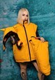 DEVIL HORN BOMBER JACKET HANDMADE REVERSIBLE FLEECE PUFFER 