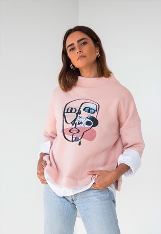 PINK JOGGING SWEATSHIRT