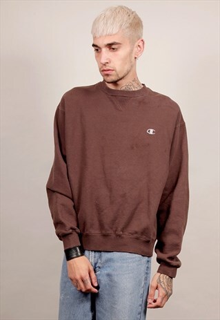 VINTAGE CHAMPION 90'S BROWN SWEATSHIRT