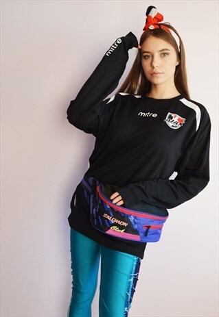 1990S VINTAGE BLACK MINIMALIST OVERSIZE SWEATSHIRT