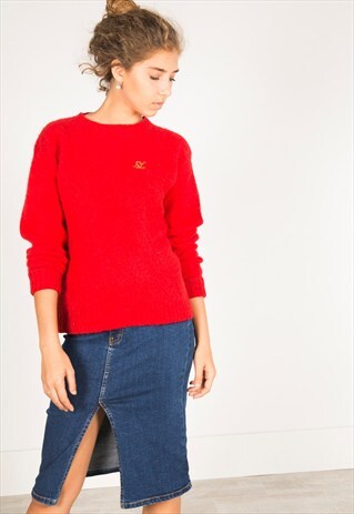 VINTAGE 80'S POLO RALPH LAUREN KNIT JUMPER / S3484