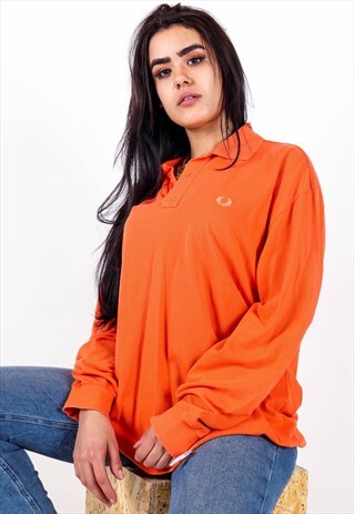 VINTAGE FRED PERRY LONG SLEEVE POLO SHIRT AWT38