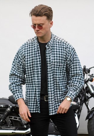 RALPH LAUREN SPORTSMAN USA SHEPHERDS CHECK FLANNEL SHIRT