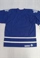 VINTAGE CCM ICE HOCKEY JERSEY BLUE WHITE TORONTO MAPLE LEAFS