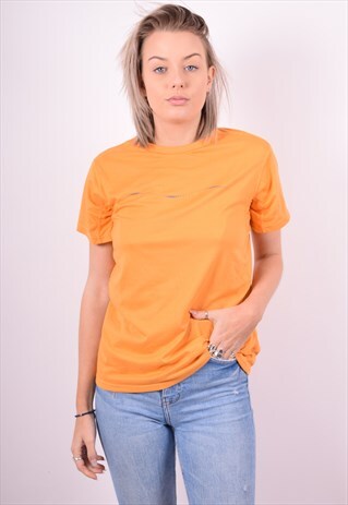 NIKE WOMENS VINTAGE T-SHIRT TOP XL ORANGE 90'S