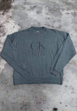 Vintage Calvin Klein Jeans Spell Out Sweatshirt Jumper