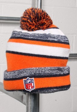 Vintage NFL Denver Broncos Bobble Hat Orange Knitted Beanie