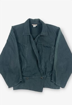 Vintage 80s lumiere batwing denim jacket black m BV16674