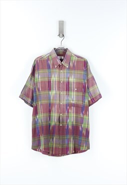 Missoni Vintage Patterned Short Sleeve Shirt - L