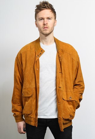VINTAGE SUEDE BOMBER JACKET