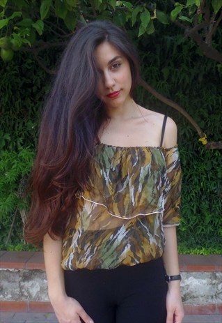 VINTAGE TRANSPARENT BLOUSE