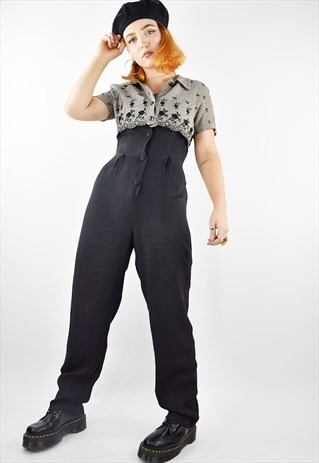 SUPER FLATTERING 1980S VINTAGE TWO IN ONE JUMPSUIT