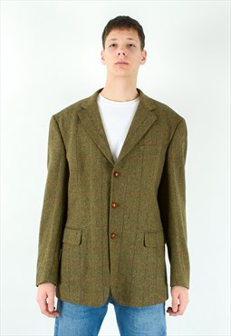BRIXON Highlands Tweed M Blazer UK 42L US Wool Check Coat