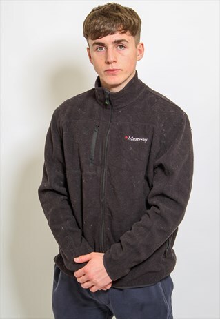 VINTAGE TIMBERLAND FLEECE IN BLACK LARGE
