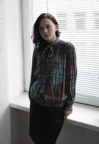 VINTAGE 80'S MULTI COLOUR BUTTON UP SHIRT
