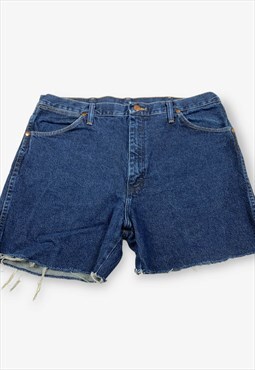 Vintage Wrangler Cut Off Denim Shorts Dark Blue W36 BV18299