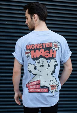 Monster Mash Men's Halloween Slogan T Shirt