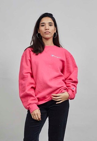 PINK OVERSIZED VINTAGE 80'S CHAMPION SWEATER