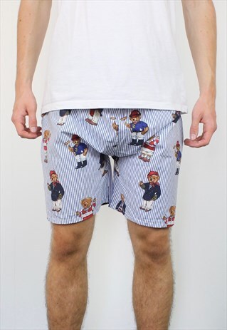 polo shorts with bear