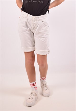 VINTAGE ARMANI JEANS DENIM SHORTS WHITE