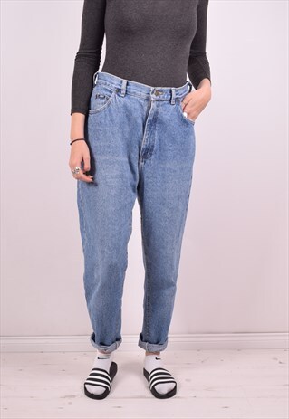 LEE WOMENS VINTAGE JEANS W30 L30 BLUE 90S