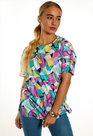 VINTAGE PATTERNED T-SHIRT T315