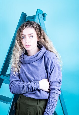 VINTAGE CHAMPION FLEECE IN PURPLE