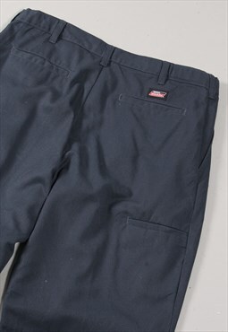 Vintage Dickies Canvas Trousers Navy Skater Cargo Pants W36