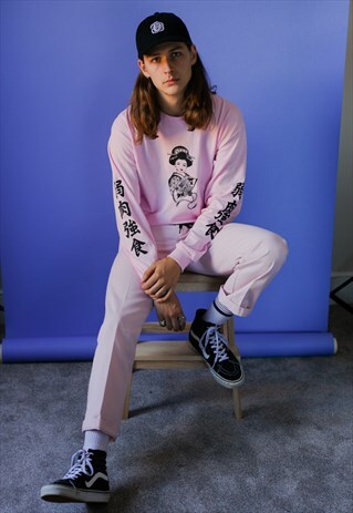 GEISHA LONGSLEEVE T-SHIRT PINK
