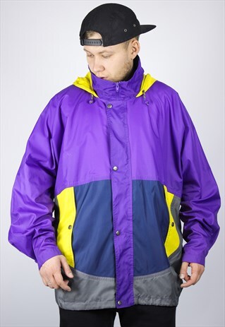 VINTAGE MENS HELLY HANSEN RAINCOAT WATERPROOF JACKET