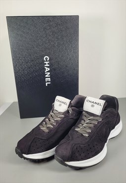 Chanel black and white womans trainers, Size EU36.5, UK 3.5 