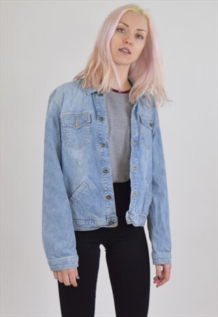 VINTAGE 90S BLUE TOMMY HILFIGER DENIM JACKET