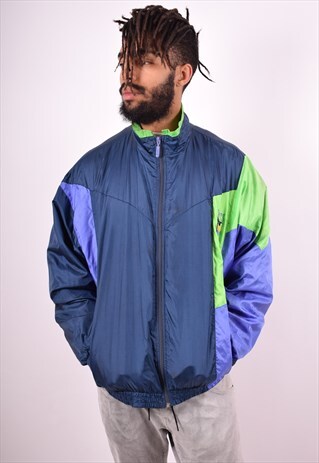 NIKE MENS VINTAGE TRACKSUIT TOP JACKET LARGE MULTI 90S