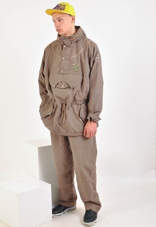 VINTAGE 90S OVERHEAD JACKET AND TROUSERS TRACKSUIT