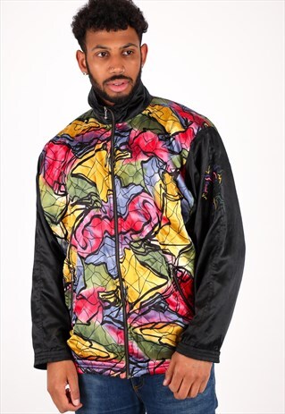 VINTAGE PATTERN BOMBER JACKET NJ1824