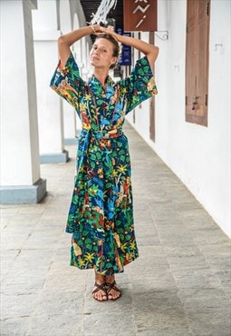 Frida Kahlo dressing gown - kimono robe 