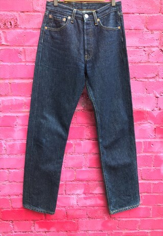 VINTAGE 90'S HIGH WAISTED BLUE LEVI'S 501 JEANS