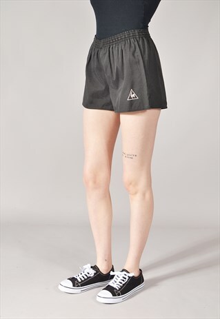 VINTAGE LE COQ SPORTIF SPORTS SHORTS BLACK