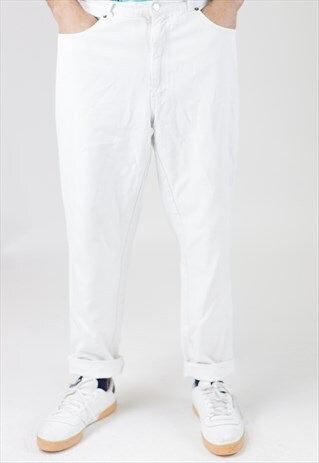 VINTAGE 90S WHITE DENIM JEANS