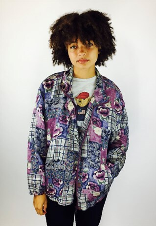 VINTAGE FESTIVAL 80S RAVE SILK WINDBREAKER JACKET