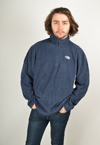 VINTAGE THE NORTH FACE 1/4 ZIP FLEECE SWEATSHIRT