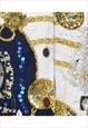 VINTAGE FLORAL PATTERN WAISTCOAT - M