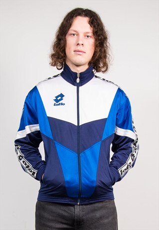 90'S VINTAGE BLUE LOTTO TRACKSUIT JACKET TOP