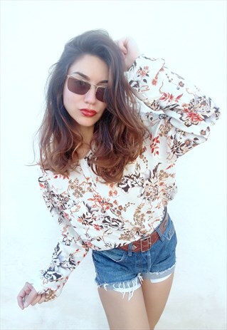 VINTAGE FLORAL BLOUSE