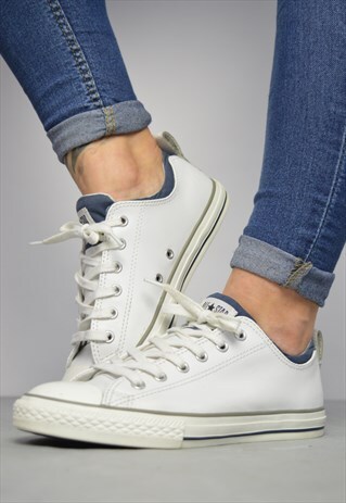 VINTAGE 90S CONVERSE WHITE LEATHER OX SHOES RETRO PREPPY