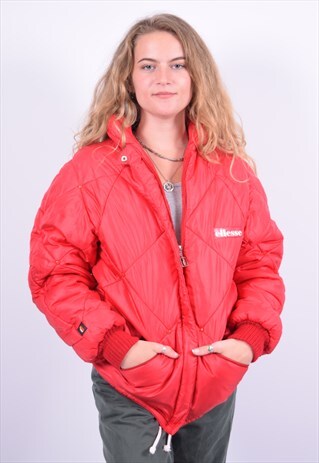 VINTAGE ELLESSE PADDED JACKET RED
